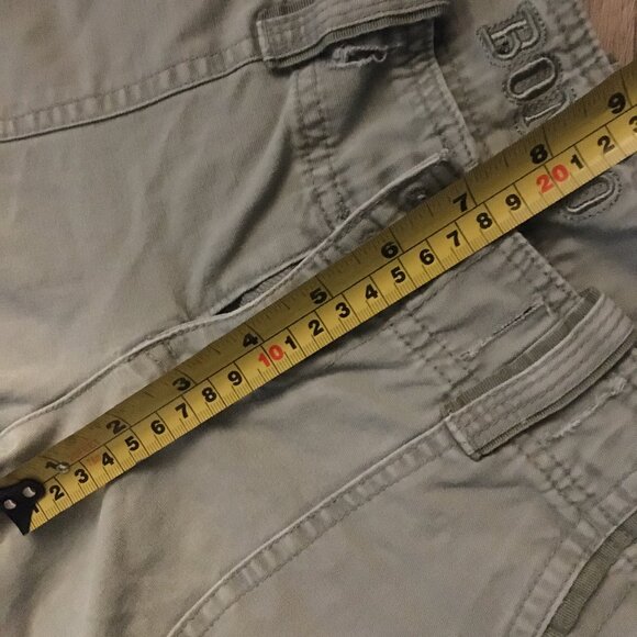 Y2K BONGO Baggy Low Rise Khaki Skater Cargo Pants - Picture 13 of 15